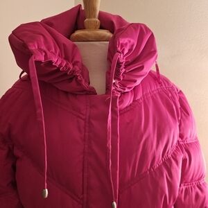 HOT PINK CALVIN KLEIN SKI PUFFER JACKET